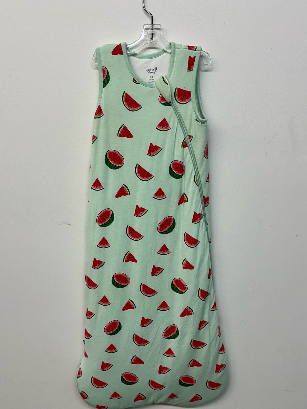 Kyte BABY Mint Green Watermelon-Print Sleeveless Sleep Sack size M 1.0tog